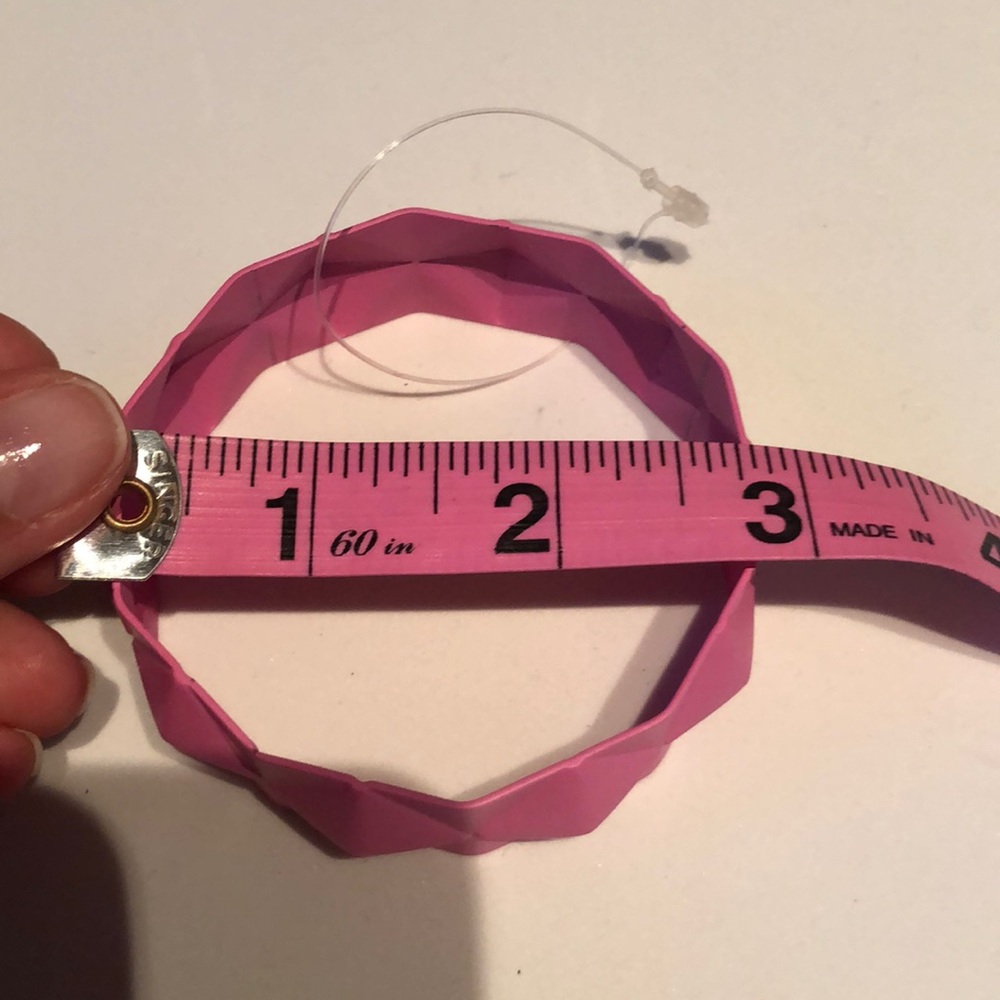 Pink Geometric Bangle - Picture 3 of 3